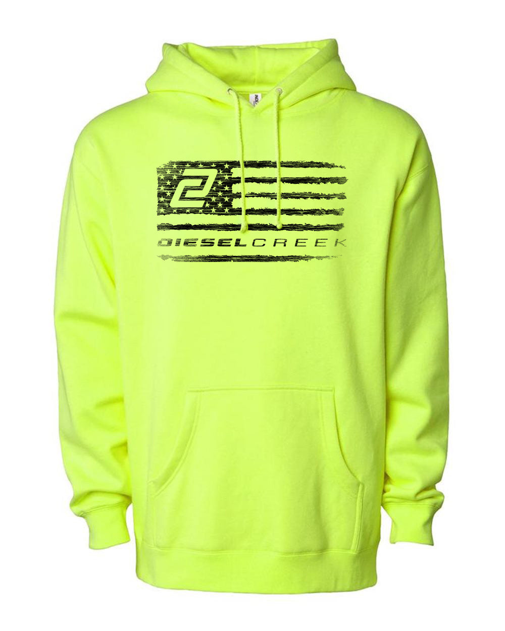 Diesel Creek Distressed Flag Heavyweight Hoodie