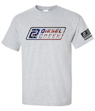 Diesel Creek Branded Flag Shirt - Sport Grey