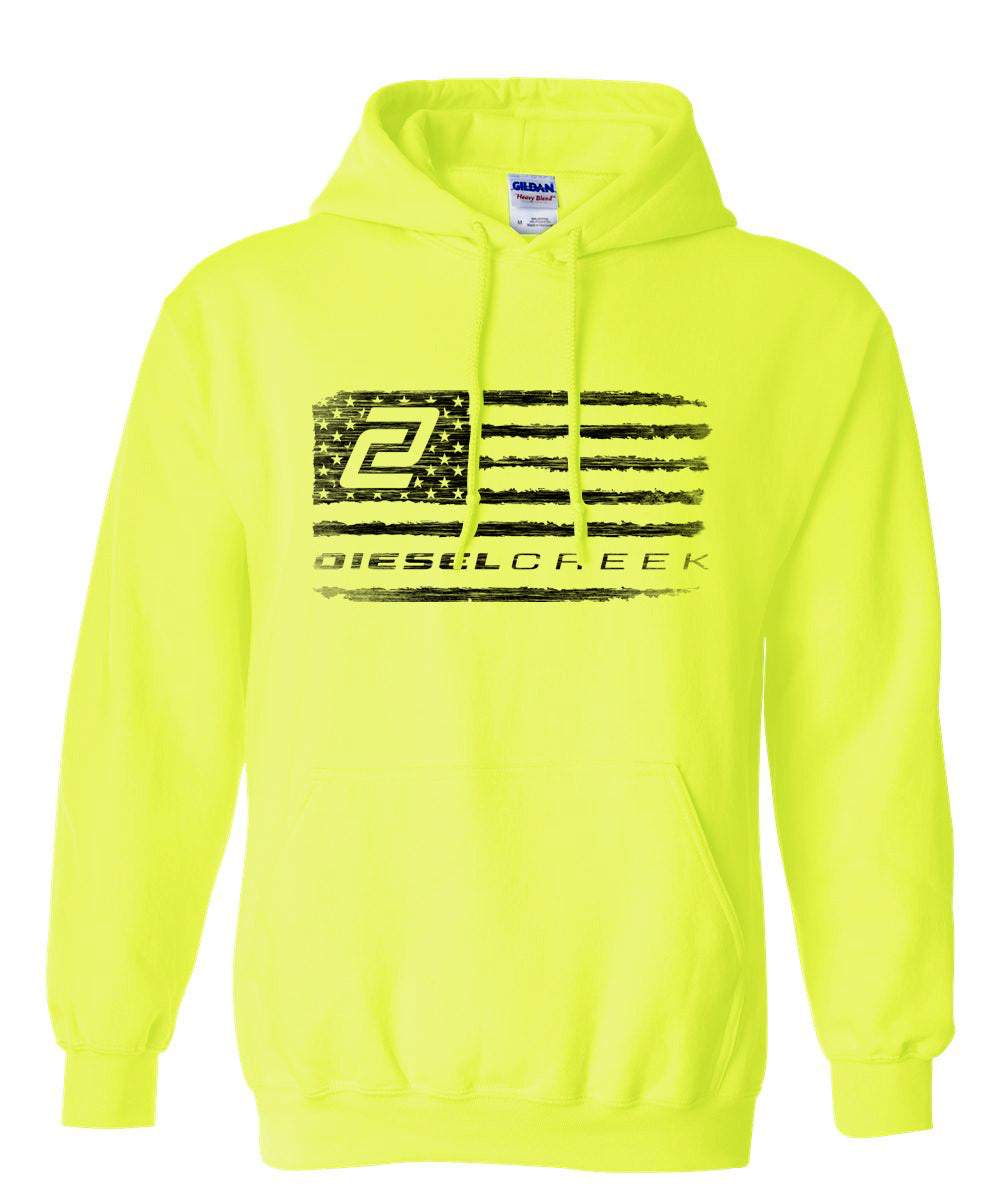 Safety green gildan online hoodie