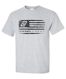 Diesel Creek Distressed Flag Short Sleeve Shirt