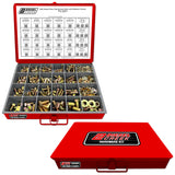 SAE Grade 8 Coarse Thread Hex Bolt, Nut & Washer Assortment - 595 Piece