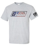 Diesel Creek Branded Flag Shirt - Sport Grey