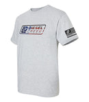Diesel Creek Branded Flag Shirt - Sport Grey